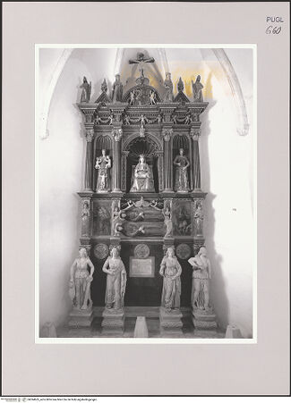 Vorderseite von Pinacoteca Provinciale di Bari [https://www.deutsche-digitale-bibliothek.de/content/lizenzen/rv-ez/] Grabmal des Giulio Antonio Acquaviva und der Caterina del Balzo Orsini - Gesamtansicht, bh594603_recto. Foto.