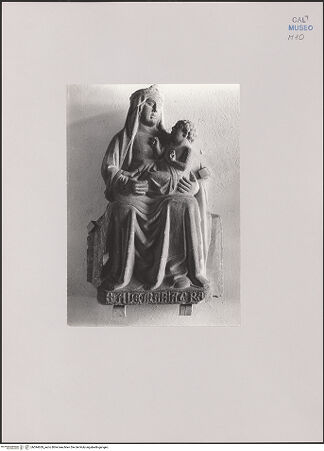 Vorderseite von Bibliotheca Hertziana [https://www.deutsche-digitale-bibliothek.de/content/lizenzen/rv-fz/] Madonna - Gesamtansicht, bh594639_recto. Foto.