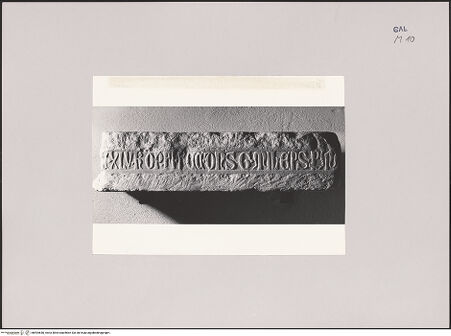 Vorderseite von Bibliotheca Hertziana [https://www.deutsche-digitale-bibliothek.de/content/lizenzen/rv-fz/] Inschrift - Gesamtansicht, bh594640_recto. Foto: Negri Arnoldi, Francesco.