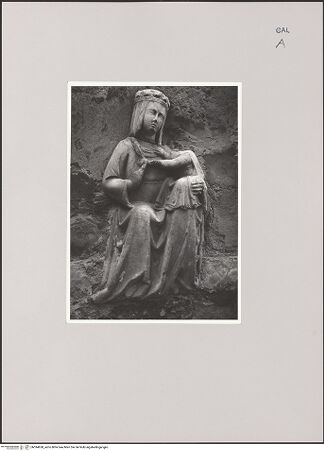 Vorderseite von Bibliotheca Hertziana [https://www.deutsche-digitale-bibliothek.de/content/lizenzen/rv-fz/] Madonna - Gesamtansicht, bh594658_recto. Foto.