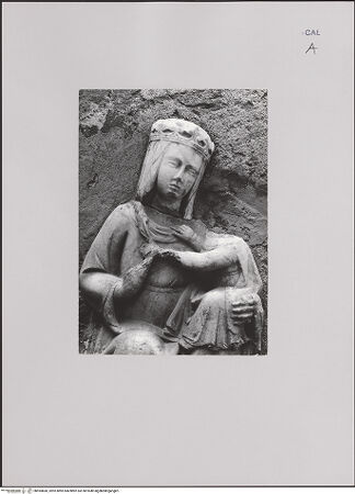 Vorderseite von Bibliotheca Hertziana [https://www.deutsche-digitale-bibliothek.de/content/lizenzen/rv-fz/] Madonna - Detail: Kopf und Oberkörper, bh594660_recto. Foto.