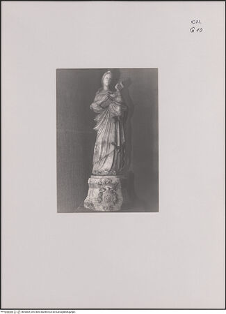 Vorderseite von unbekannt [https://www.deutsche-digitale-bibliothek.de/content/lizenzen/rv-fz/] Madonna - , bh594689_recto. Foto.