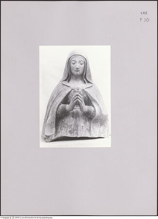 Vorderseite von Pace, Valentino [https://www.deutsche-digitale-bibliothek.de/content/lizenzen/rv-fz/] Maria im Gebet - Gesamtansicht, frontal, bh594712_recto. Foto: Pace, Valentino.