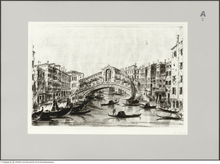Vorderseite von Rheinisches Bildarchiv Köln [https://www.deutsche-digitale-bibliothek.de/content/lizenzen/rv-ez/] Blick auf den Canal Grande und die Rialtobrücke in Venedig - , bh594876_recto. Foto.