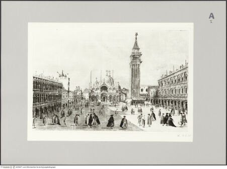 Vorderseite von Rheinisches Bildarchiv Köln [https://www.deutsche-digitale-bibliothek.de/content/lizenzen/rv-ez/] Die Piazza San Marco in Venedig - , bh594877_recto. Foto.