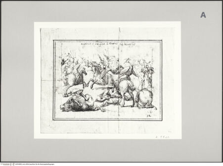 Vorderseite von Rheinisches Bildarchiv Köln [https://www.deutsche-digitale-bibliothek.de/content/lizenzen/rv-ez/] Reiterschlacht - , bh594883_recto. Foto.