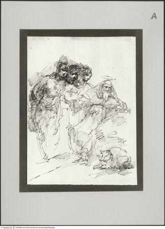 Vorderseite von Rheinisches Bildarchiv Köln [https://www.deutsche-digitale-bibliothek.de/content/lizenzen/rv-ez/] Die Versuchung des heiligen Eremiten Anthonius Abt von Ägypten - , bh594888_recto. Foto.