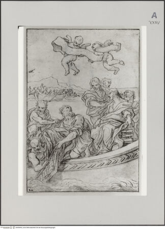 Vorderseite von Martin von Wagner Museum der Universität [https://www.deutsche-digitale-bibliothek.de/content/lizenzen/rv-ez/] Der wunderbare Fischzug - , bh594992_recto. Foto.