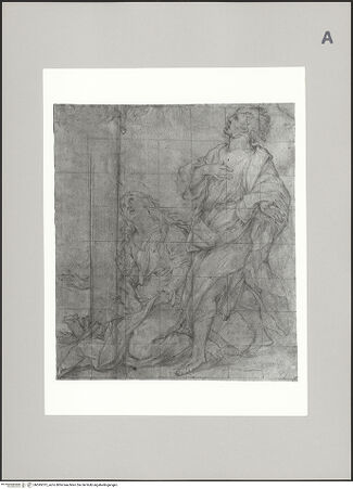 Vorderseite von Martin von Wagner Museum der Universität [https://www.deutsche-digitale-bibliothek.de/content/lizenzen/rv-ez/] Kreuzigungsgruppe, die Heiligen Maria Magdalena und Johannes der Evangelist - , bh595013_recto. Foto.