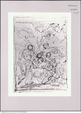 Vorderseite von Martin von Wagner Museum der Universität [https://www.deutsche-digitale-bibliothek.de/content/lizenzen/rv-ez/] Anbetung der Könige - , bh595018_recto. Foto.