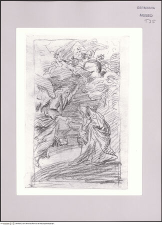 Vorderseite von Martin von Wagner Museum der Universität [https://www.deutsche-digitale-bibliothek.de/content/lizenzen/rv-ez/] Verkündigung an Maria - , bh595032_recto. Foto.