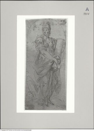 Vorderseite von Martin von Wagner Museum der Universität [https://www.deutsche-digitale-bibliothek.de/content/lizenzen/rv-ez/] Fortitudo - , bh595042_recto. Foto.