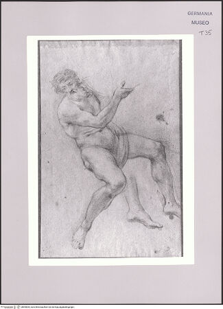 Vorderseite von Martin von Wagner Museum der Universität [https://www.deutsche-digitale-bibliothek.de/content/lizenzen/rv-ez/] Figurenstudie - , bh595054_recto. Foto.