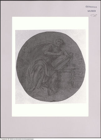 Vorderseite von Martin von Wagner Museum der Universität [https://www.deutsche-digitale-bibliothek.de/content/lizenzen/rv-ez/] Der Evangelist Lukas - , bh595055_recto. Foto.