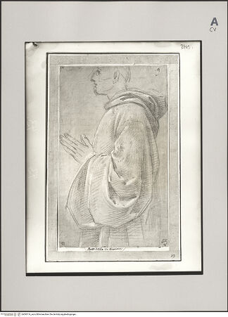 Vorderseite von Statens Konstmuseer [https://www.deutsche-digitale-bibliothek.de/content/lizenzen/rv-ez/] Profilbildnis eines Mönches - , bh595116_recto. Foto.