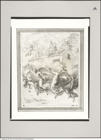 Vorderseite von Statens Konstmuseer [https://www.deutsche-digitale-bibliothek.de/content/lizenzen/rv-ez/] Madonna mit Kind, über der "Casa Santa di Loreto" schwebend - , bh595129_recto. Foto.