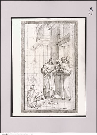 Vorderseite von Statens Konstmuseer [https://www.deutsche-digitale-bibliothek.de/content/lizenzen/rv-ez/] Diego del Alcalà gibt den Armen Almosen - , bh595131_recto. Foto.