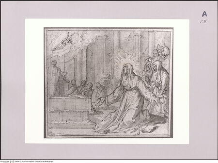 Vorderseite von Statens Konstmuseer [https://www.deutsche-digitale-bibliothek.de/content/lizenzen/rv-ez/] Stigmatisation der heiligen Katharina von Siena - , bh595162_recto. Foto.