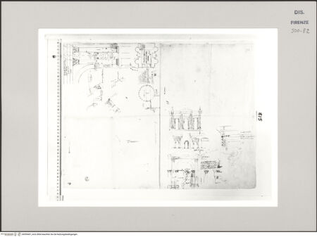 Vorderseite von Centro Studi Antonio Sangallo il Giovane, Montefiascone [http://creativecommons.org/publicdomain/mark/1.0/] Verona, Studien zum Arco dei Gavi und der Porta Borsari - , bh595401_recto. Foto.