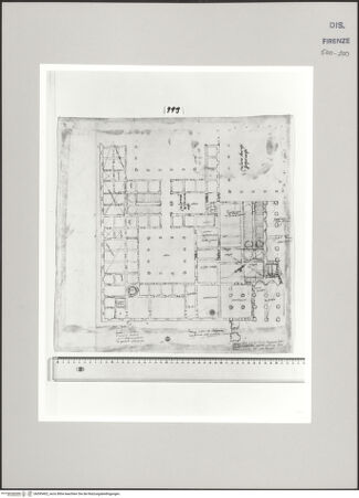 Vorderseite von Centro Studi Antonio Sangallo il Giovane, Montefiascone [http://creativecommons.org/publicdomain/mark/1.0/] Grundriss für einen Palazzo Reale - , bh595402_recto. Foto.