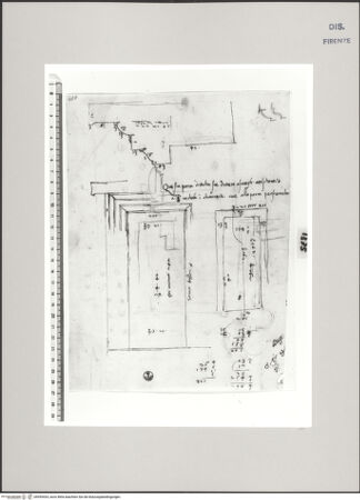 Vorderseite von Centro Studi Antonio Sangallo il Giovane, Montefiascone [http://creativecommons.org/publicdomain/mark/1.0/] Rom, Palazzo Savelli, Studie zu einem dorischen Portal - , bh595434_recto. Foto.