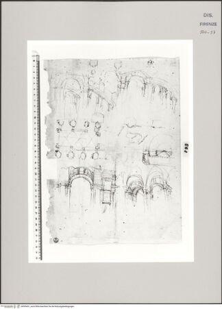 Vorderseite von Centro Studi Antonio Sangallo il Giovane, Montefiascone [http://creativecommons.org/publicdomain/mark/1.0/] Rom, Studien nach dem Marcellustheater - , bh595451_recto. Foto.