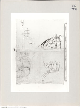 Vorderseite von Centro Studi Antonio Sangallo il Giovane, Montefiascone [https://www.deutsche-digitale-bibliothek.de/content/lizenzen/rv-ez/] Rom, Studien nach dem Marcellustheater - , bh595457_recto. Foto.