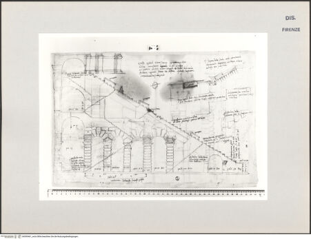Vorderseite von Centro Studi Antonio Sangallo il Giovane, Montefiascone [https://www.deutsche-digitale-bibliothek.de/content/lizenzen/rv-ez/] Verona, Schnitt durch das Amphitheater - , bh595461_recto. Foto.