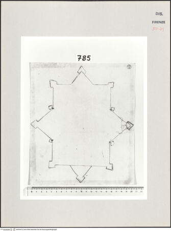 Vorderseite von Centro Studi Antonio Sangallo il Giovane, Montefiascone [https://www.deutsche-digitale-bibliothek.de/content/lizenzen/rv-ez/] Florenz, Fortezza di Basso, Studien - , bh595472_recto. Foto.