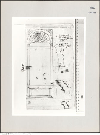 Vorderseite von Centro Studi Antonio Sangallo il Giovane, Montefiascone [https://www.deutsche-digitale-bibliothek.de/content/lizenzen/rv-ez/] Rom, S. Maria della Pace, Cappella Cesi, Studien - , bh595473_recto. Foto.