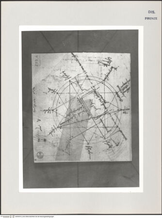 Vorderseite von Centro Studi Antonio Sangallo il Giovane, Montefiascone [https://www.deutsche-digitale-bibliothek.de/content/lizenzen/rv-ez/] Vitruvianisches Schema für ein lateinisches Theater - , bh595516_recto. Foto.