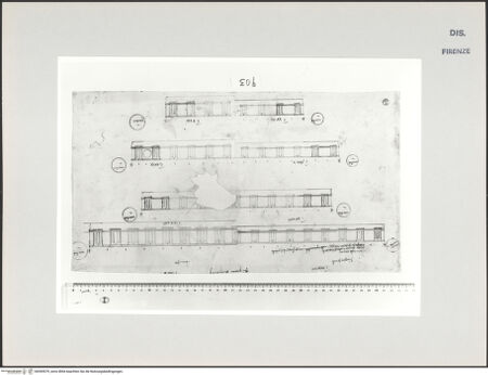 Vorderseite von Centro Studi Antonio Sangallo il Giovane, Montefiascone [https://www.deutsche-digitale-bibliothek.de/content/lizenzen/rv-ez/] Dorische Gebälke nach Vitruv - , bh595579_recto. Foto.