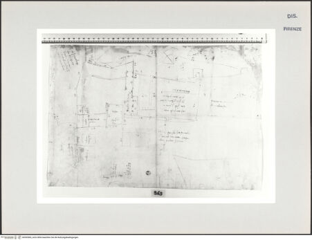 Vorderseite von Centro Studi Antonio Sangallo il Giovane, Montefiascone [https://www.deutsche-digitale-bibliothek.de/content/lizenzen/rv-ez/] Narni, Konvent von S. Croce, Grundriss - , bh595585_recto. Foto.