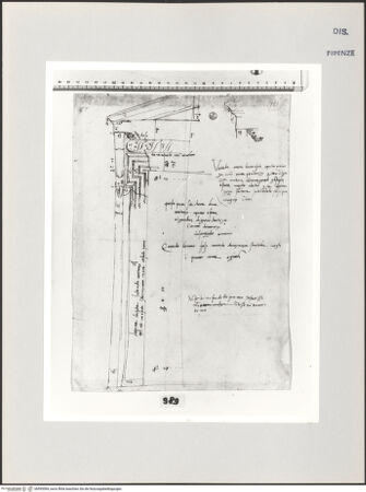 Vorderseite von Centro Studi Antonio Sangallo il Giovane, Montefiascone [https://www.deutsche-digitale-bibliothek.de/content/lizenzen/rv-ez/] Portalentwurf für Johann Goritz - , bh595594_recto. Foto.