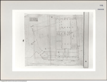Vorderseite von Centro Studi Antonio Sangallo il Giovane, Montefiascone [https://www.deutsche-digitale-bibliothek.de/content/lizenzen/rv-ez/] Rom, Projekt für den Palazzo Baldassarre Turini - , bh595598_recto. Foto.