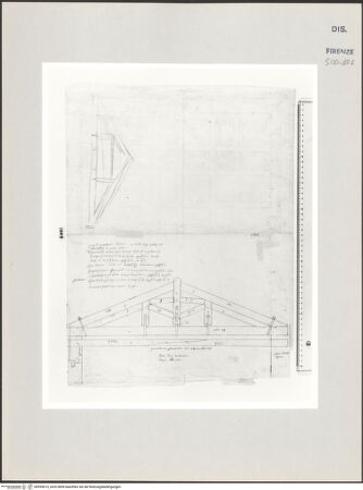 Vorderseite von Centro Studi Antonio Sangallo il Giovane, Montefiascone [https://www.deutsche-digitale-bibliothek.de/content/lizenzen/rv-ez/] Rom, Palazzo Farnese, Studie für das Gewölbe der Sala Grande - , bh595615_recto. Foto.