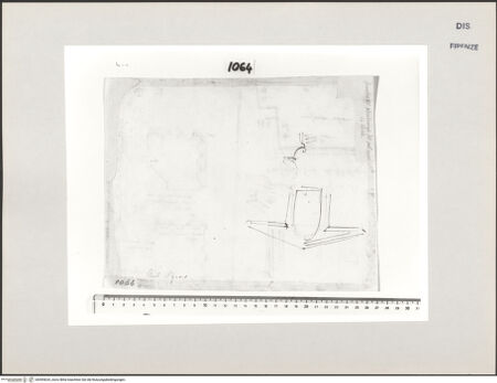 Vorderseite von Centro Studi Antonio Sangallo il Giovane, Montefiascone [https://www.deutsche-digitale-bibliothek.de/content/lizenzen/rv-ez/] Loreto, Papstpalast, Studie nach einem Fenster - , bh595634_recto. Foto.