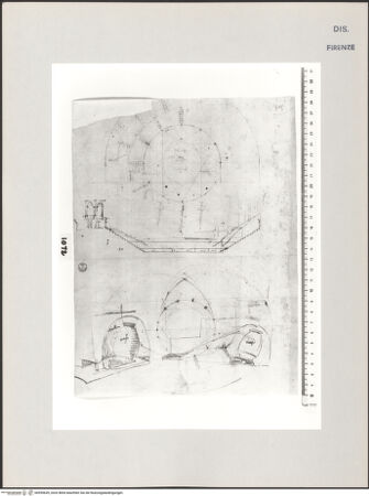 Vorderseite von Centro Studi Antonio Sangallo il Giovane, Montefiascone [https://www.deutsche-digitale-bibliothek.de/content/lizenzen/rv-ez/] Studien eines antiken Theaters nach Vitruv - , bh595639_recto. Foto.