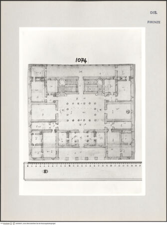 Vorderseite von Centro Studi Antonio Sangallo il Giovane, Montefiascone [https://www.deutsche-digitale-bibliothek.de/content/lizenzen/rv-ez/] Orvieto, Palazzo Pucci, Grundrissentwurf - , bh595641_recto. Foto.