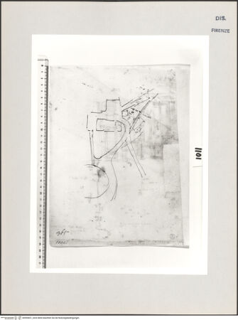 Vorderseite von Centro Studi Antonio Sangallo il Giovane, Montefiascone [https://www.deutsche-digitale-bibliothek.de/content/lizenzen/rv-ez/] Topographische Skizze - , bh595651_recto. Foto.