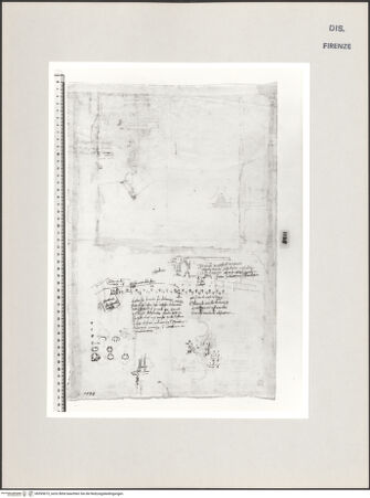 Vorderseite von Centro Studi Antonio Sangallo il Giovane, Montefiascone [https://www.deutsche-digitale-bibliothek.de/content/lizenzen/rv-ez/] Rom, Porticus Pompeji, Crypta Balbi, Grund- und Aufriss - , bh595673_recto. Foto.