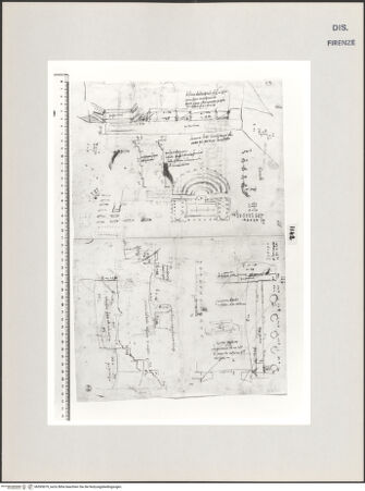 Vorderseite von Centro Studi Antonio Sangallo il Giovane, Montefiascone [https://www.deutsche-digitale-bibliothek.de/content/lizenzen/rv-ez/] Rom, Marcellustheater, Grundrissstudien - , bh595679_recto. Foto.
