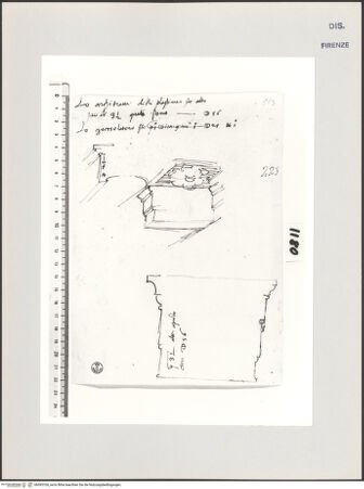 Vorderseite von Centro Studi Antonio Sangallo il Giovane, Montefiascone [https://www.deutsche-digitale-bibliothek.de/content/lizenzen/rv-ez/] Rom, Hadrianeum, Gebälk - , bh595704_recto. Foto.