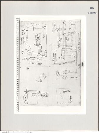 Vorderseite von Centro Studi Antonio Sangallo il Giovane, Montefiascone [https://www.deutsche-digitale-bibliothek.de/content/lizenzen/rv-ez/] Palestrina, Studien nach antiken Gebäuden - , bh595709_recto. Foto.