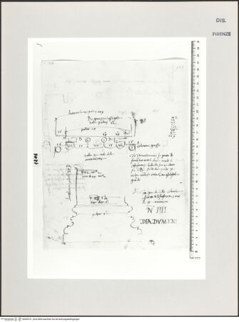 Vorderseite von Centro Studi Antonio Sangallo il Giovane, Montefiascone [https://www.deutsche-digitale-bibliothek.de/content/lizenzen/rv-ez/] Rom, Caracallathermen, Grundrissstudien - , bh595721_recto. Foto.