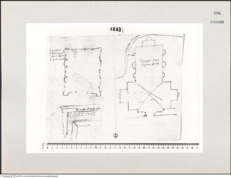 Vorderseite von Centro Studi Antonio Sangallo il Giovane, Montefiascone [https://www.deutsche-digitale-bibliothek.de/content/lizenzen/rv-ez/] Rom, Grab der Annia Regilla Grotte der Egeria, Grundrisse und Fenster - , bh595731_recto. Foto.