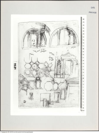 Vorderseite von Centro Studi Antonio Sangallo il Giovane, Montefiascone [https://www.deutsche-digitale-bibliothek.de/content/lizenzen/rv-ez/] Rom, vatikanischer Palast, Detailstudien zur Cappella Paolina und der Sala Regia - , bh595738_recto. Foto.