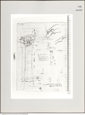 Vorderseite von Centro Studi Antonio Sangallo il Giovane, Montefiascone [https://www.deutsche-digitale-bibliothek.de/content/lizenzen/rv-ez/] Studien zu einem dorischen und einem ionischen Portal - , bh595743_recto. Foto.