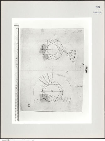 Vorderseite von Centro Studi Antonio Sangallo il Giovane, Montefiascone [https://www.deutsche-digitale-bibliothek.de/content/lizenzen/rv-ez/] Schema des antiken Theaters - , bh595746_recto. Foto.