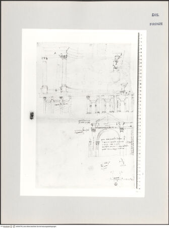 Vorderseite von Centro Studi Antonio Sangallo il Giovane, Montefiascone [https://www.deutsche-digitale-bibliothek.de/content/lizenzen/rv-ez/] Verona, Studien nach der Porta dei Leoni - , bh595795_recto. Foto.